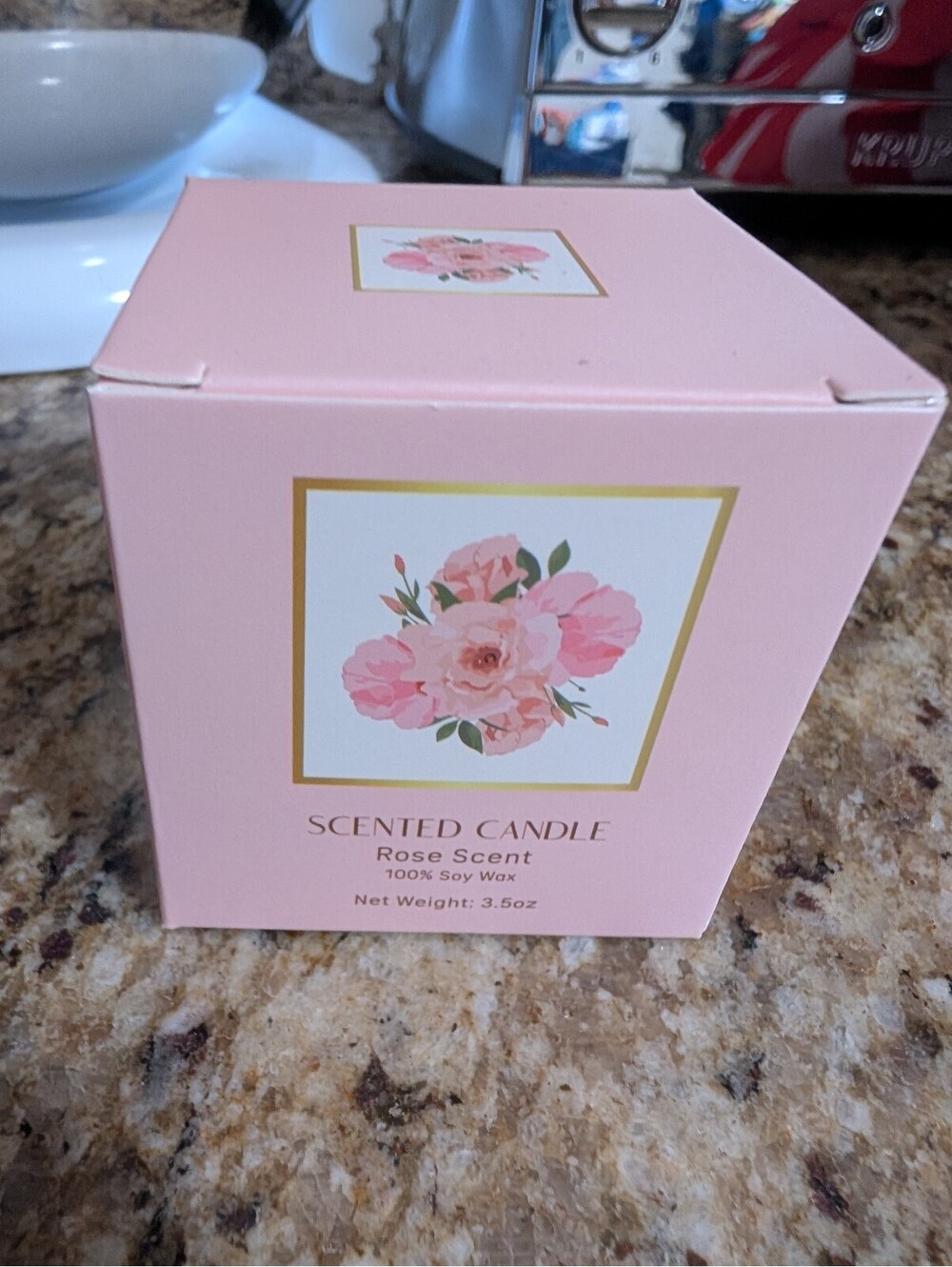 Rose Scented Mini Candle Soy Self Care NEW